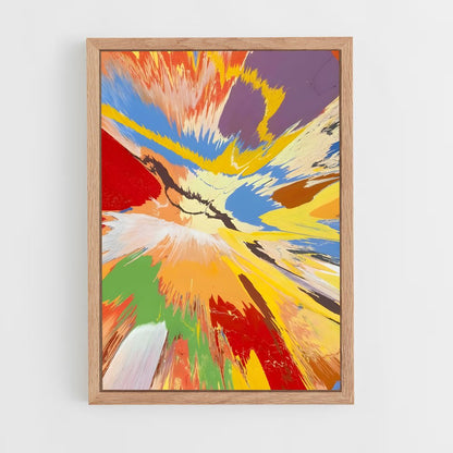 ap-damien hirst-3 cadre Bois clair