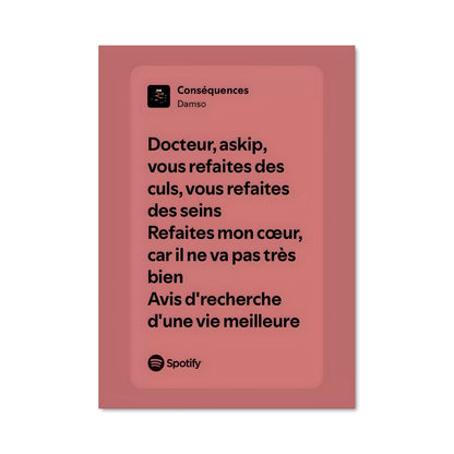 Poster Paroles de Damso