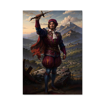 Poster Le Guerrier au Chapeau Rouge