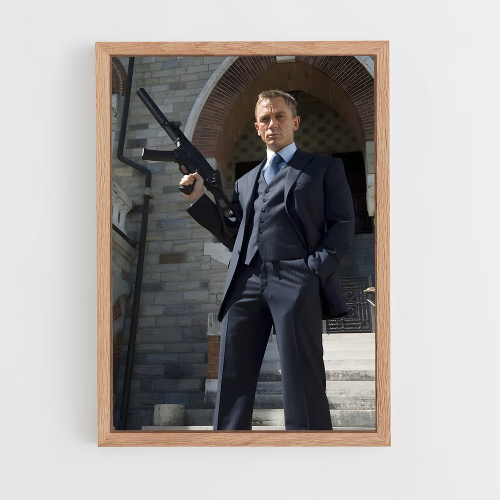 ap-daniel craig-3 cadre Bois clair
