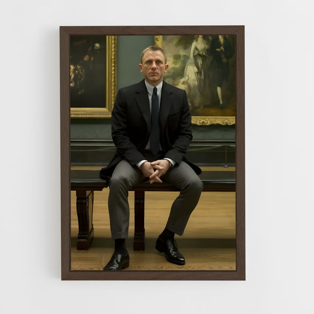 ap-daniel craig-4 cadre Bois foncé