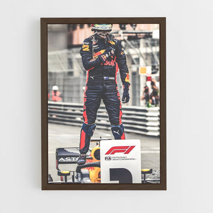 ap-daniel ricciardo-8 cadre Bois foncé