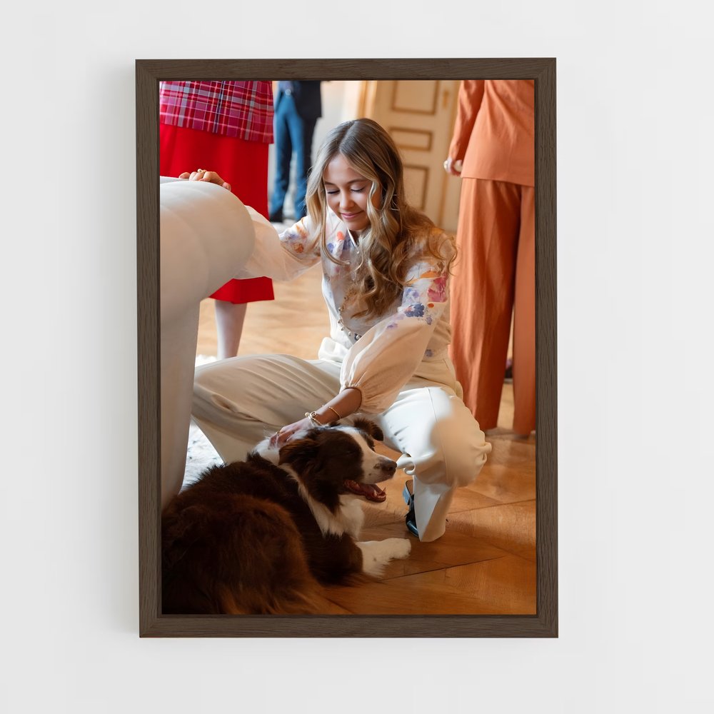 ap-danish royal family-2 cadre Bois foncé