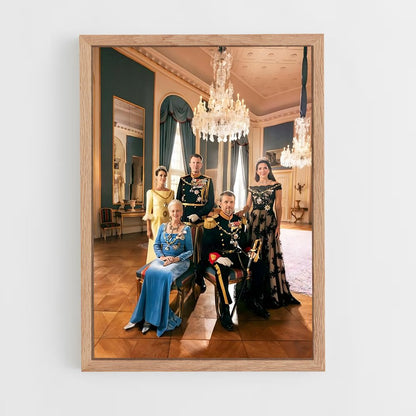 ap-danish royal family-4 cadre Bois clair