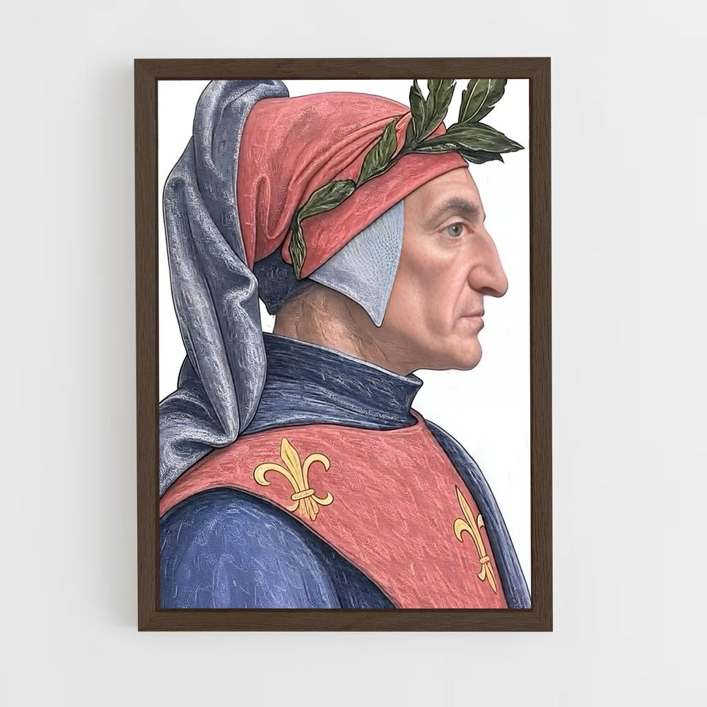 ap-dante alighieri-5 cadre Bois foncé