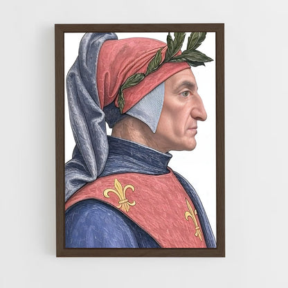 ap-dante alighieri-5 cadre Bois foncé