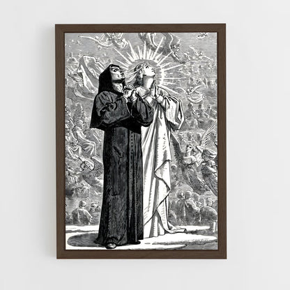ap-dante alighieri-9 cadre Bois foncé