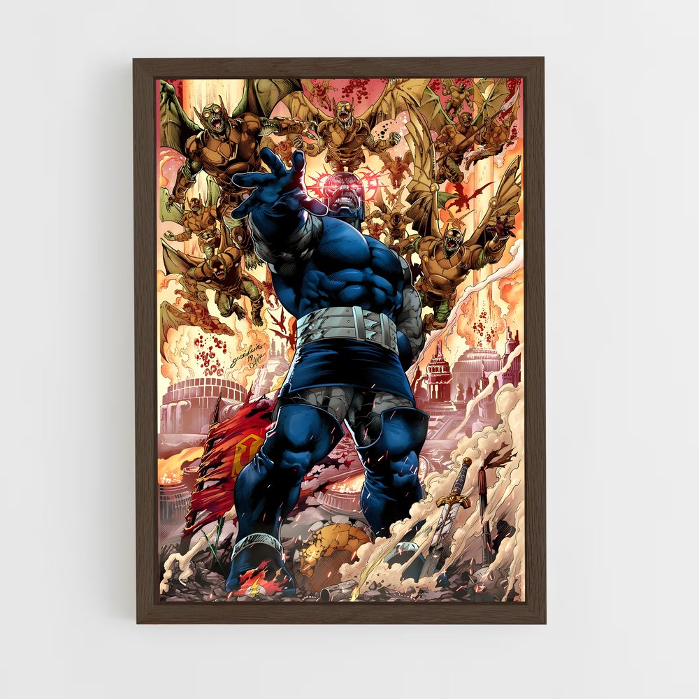 ap-darkseid-3 cadre Bois foncé