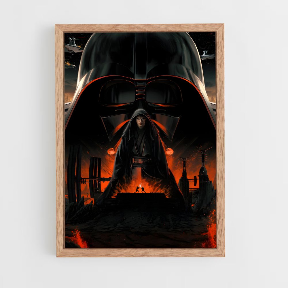 ap-darth vader-15 cadre Bois clair