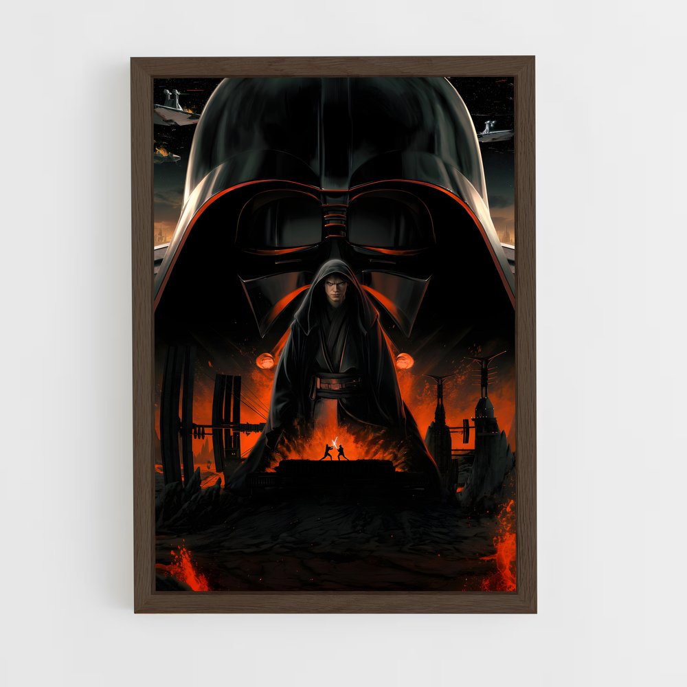 ap-darth vader-15 cadre Bois foncé