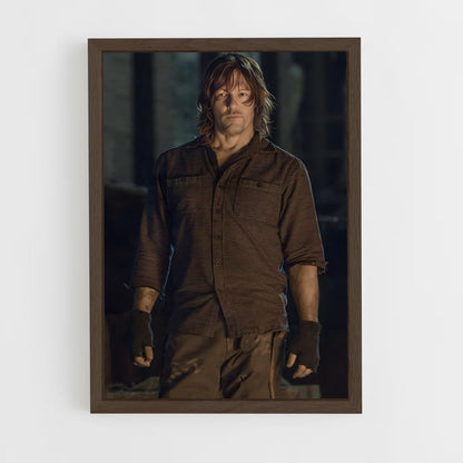 ap-daryl dixon-4 cadre Bois foncé