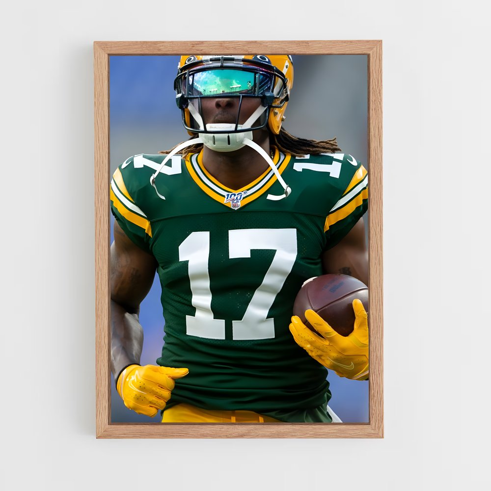 ap-davante adams-1 cadre Bois clair