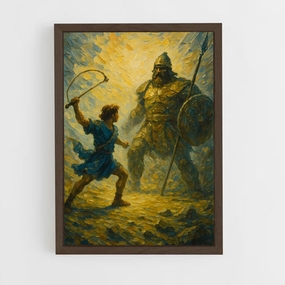 ap-david and goliath-1 cadre Bois foncé