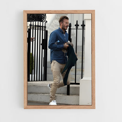 ap-david beckham-11 cadre Bois clair