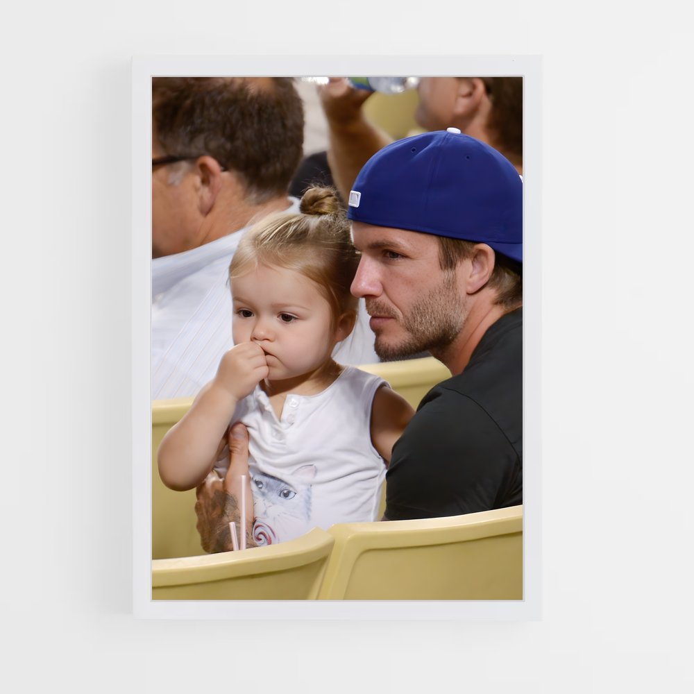 ap-david beckham-8 cadre Blanc