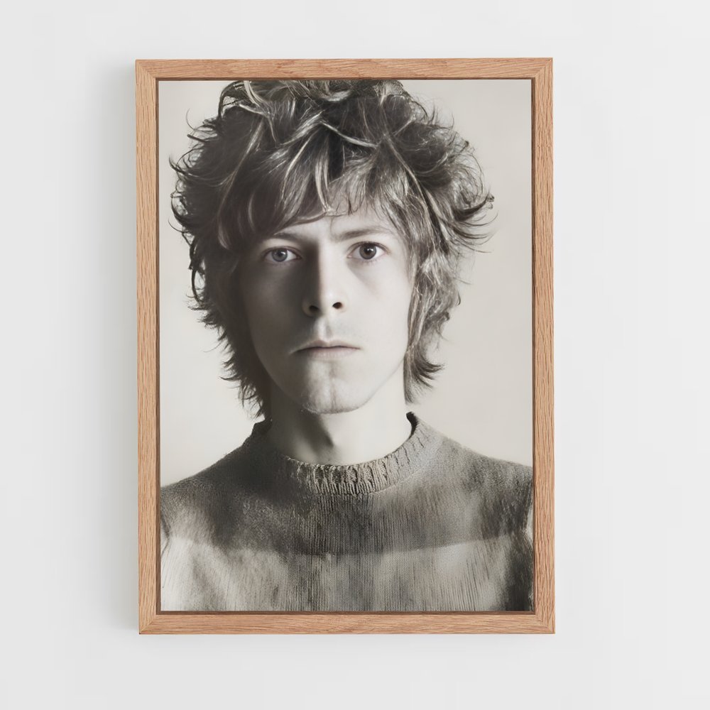ap-david bowie-5 cadre Bois clair