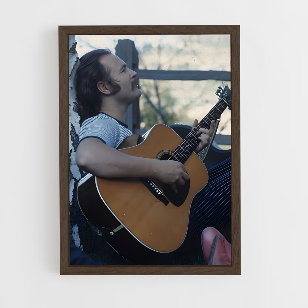 ap-david crosby-1 cadre Bois foncé