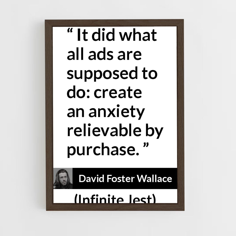 ap-david foster wallace-1 cadre Bois foncé