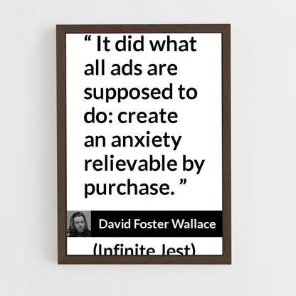 ap-david foster wallace-1 cadre Bois foncé
