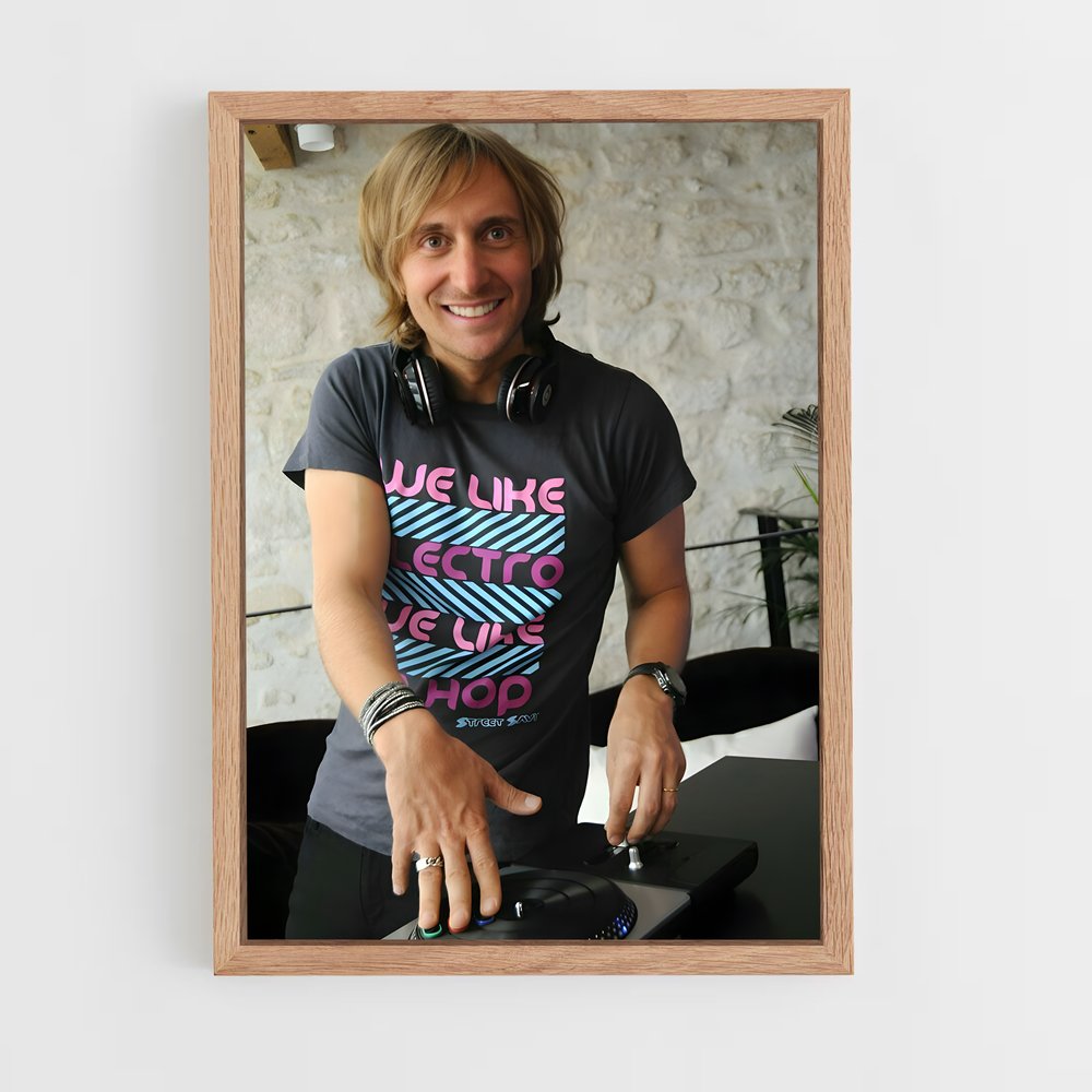 ap-david guetta-2 cadre Bois clair