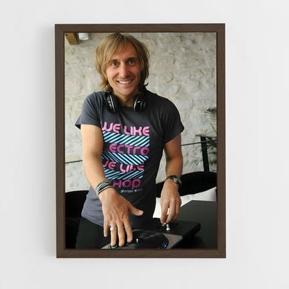 ap-david guetta-2 cadre Bois foncé