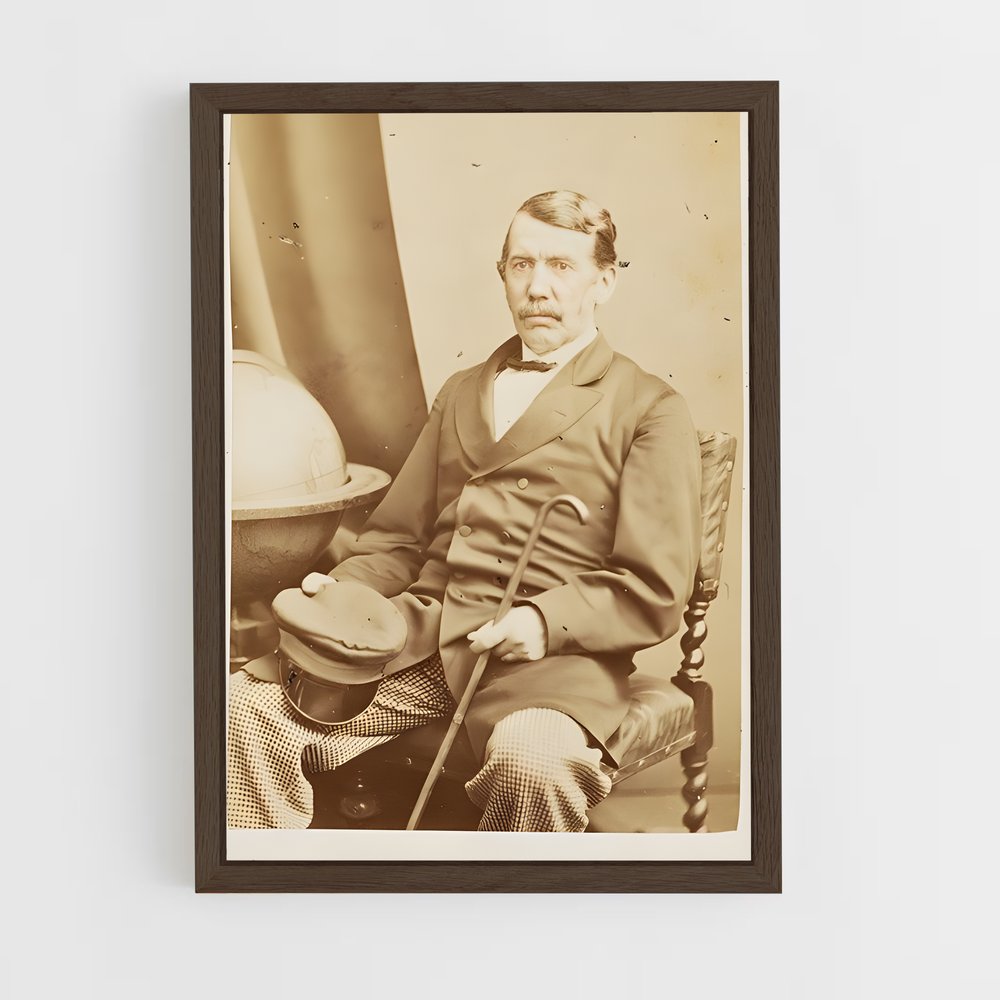 ap-david livingstone-2 cadre Bois foncé
