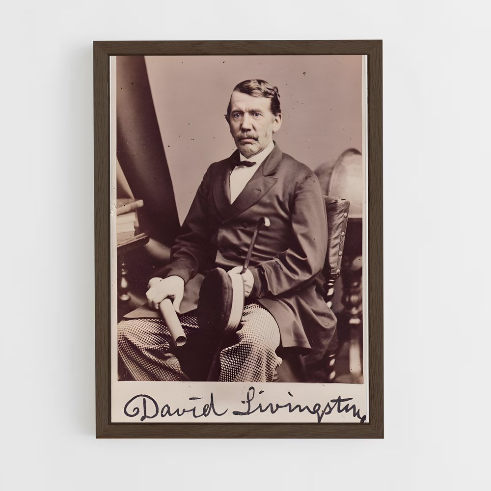ap-david livingstone-3 cadre Bois foncé