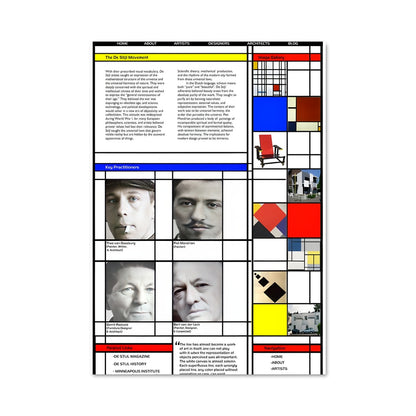 Poster Colonne Colorée