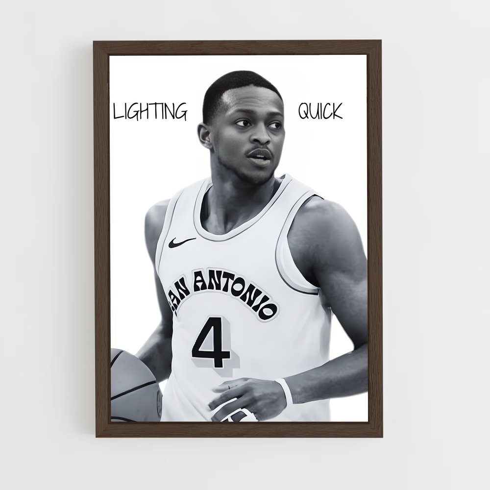 ap-de'aaron fox-1 cadre Bois foncé