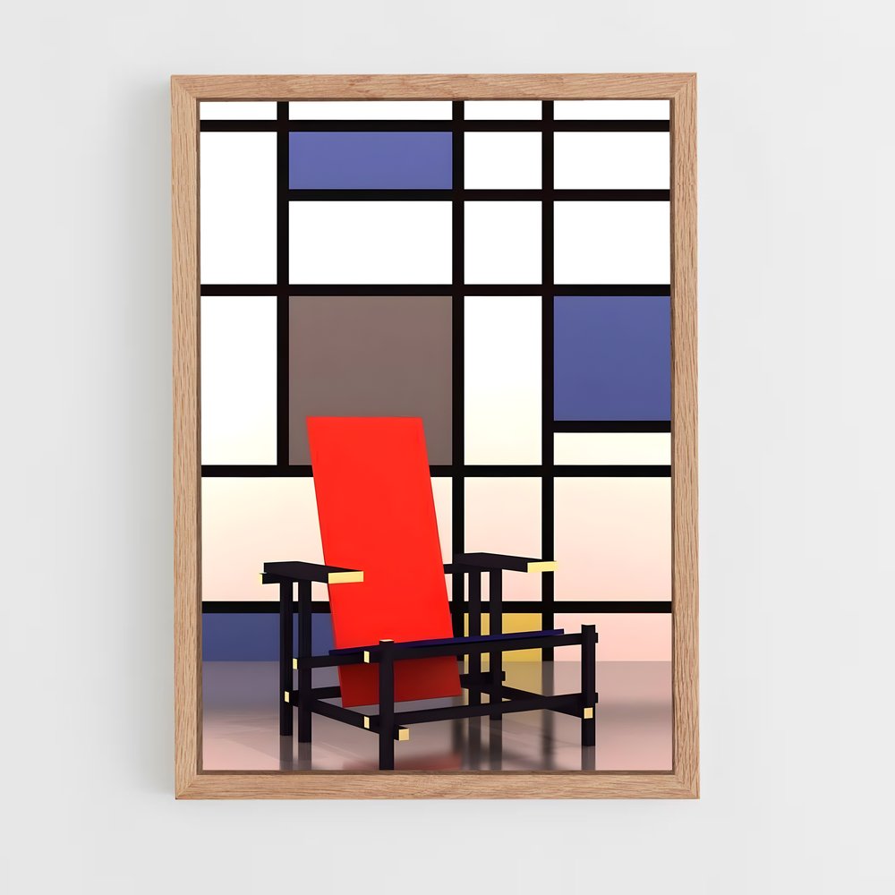 ap-de stijl-1 cadre Bois clair