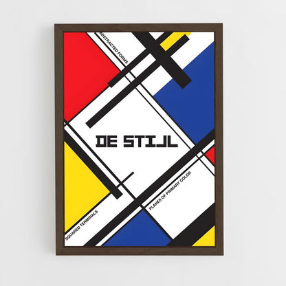 ap-de stijl-3 cadre Bois foncé
