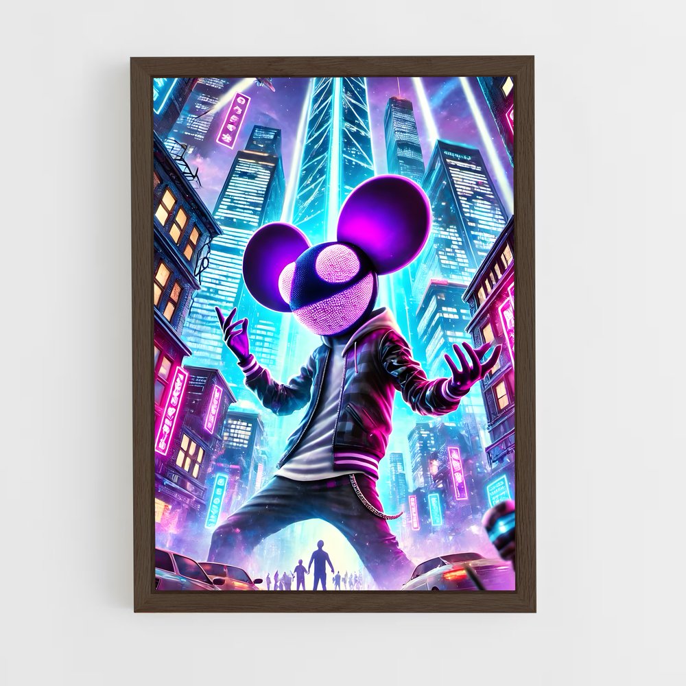 ap-deadmau5-4 cadre Bois foncé