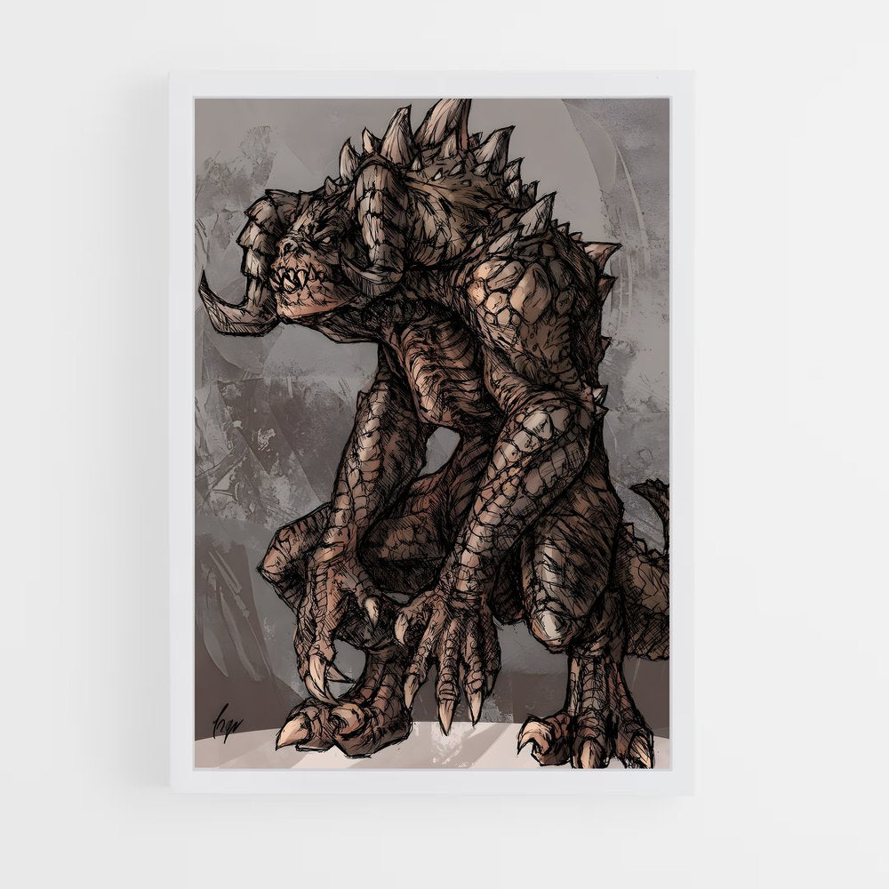 ap-deathclaw-2 cadre Blanc