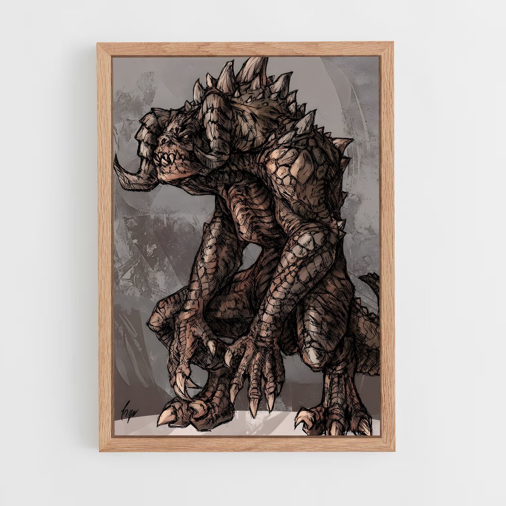 ap-deathclaw-2 cadre Bois clair