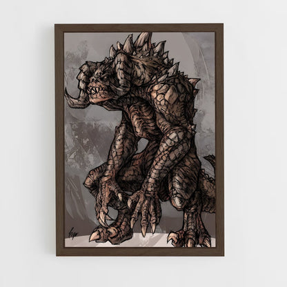 ap-deathclaw-2 cadre Bois foncé