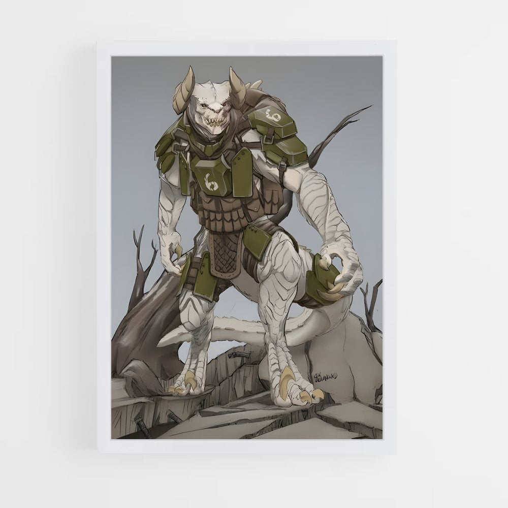 ap-deathclaw-3 cadre Blanc