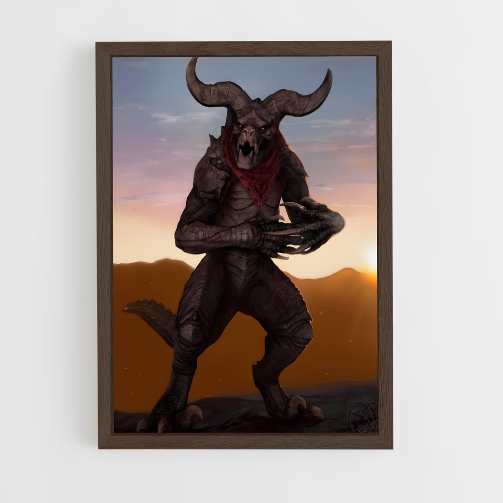 ap-deathclaw-4 cadre Bois foncé