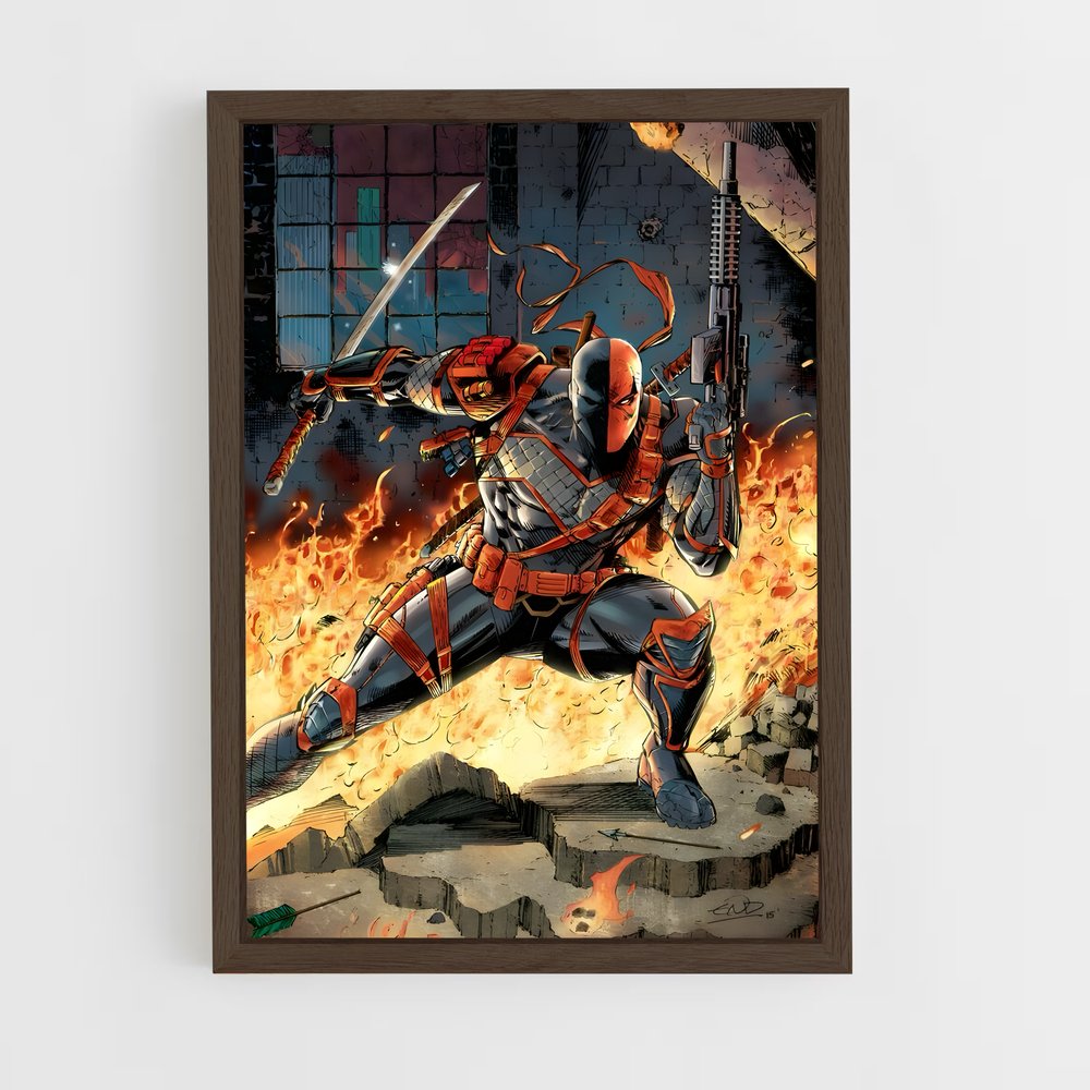 ap-deathstroke-3 cadre Bois foncé