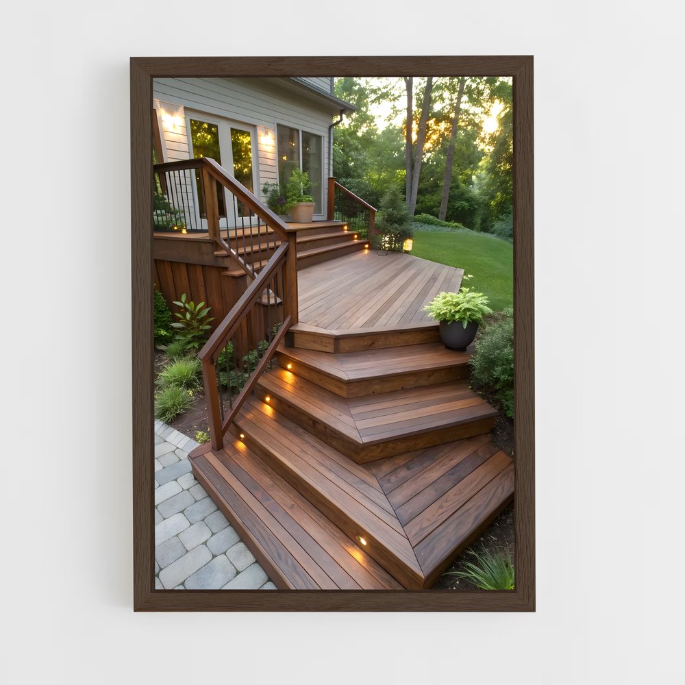 ap-deck-14 cadre Bois foncé
