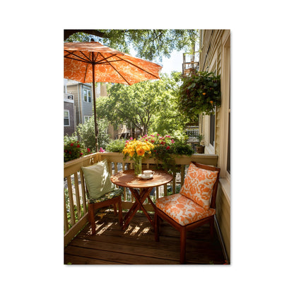 Poster Terrasse Enchantée