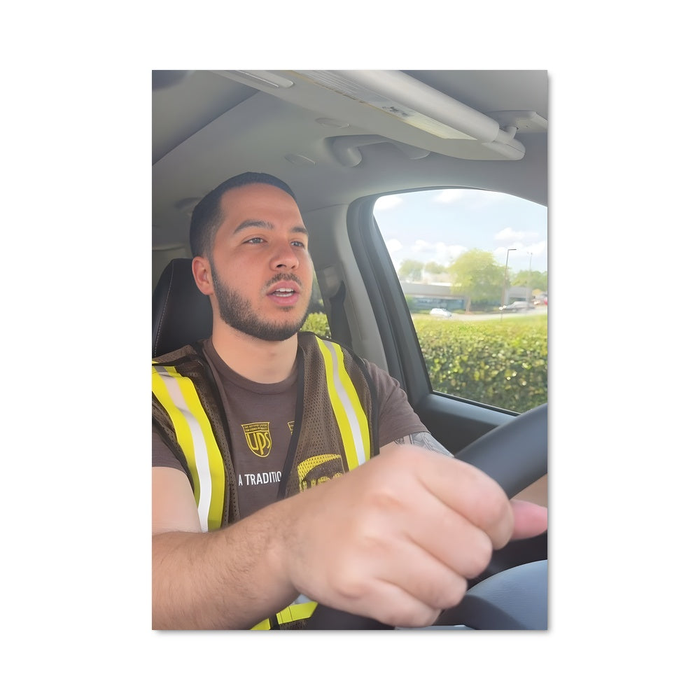 Poster Conducteur Audacieux