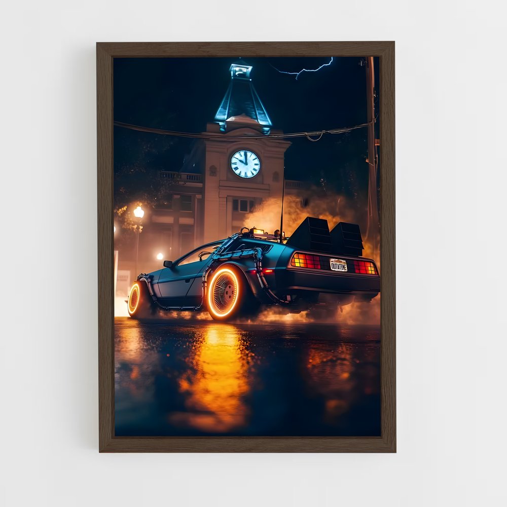 ap-delorean-3 cadre Bois foncé