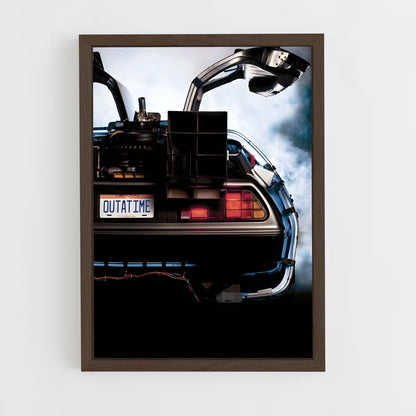 ap-delorean time machine-4 cadre Bois foncé