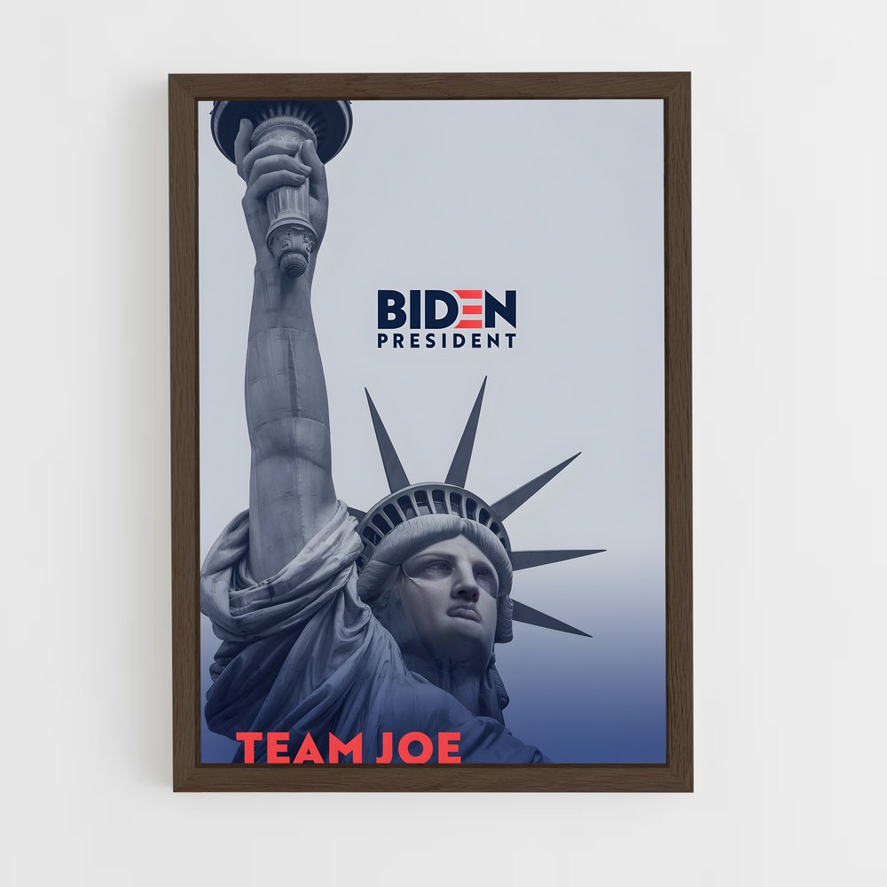 ap-democratic party usa-1 cadre Bois foncé