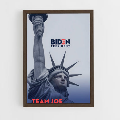ap-democratic party usa-1 cadre Bois foncé