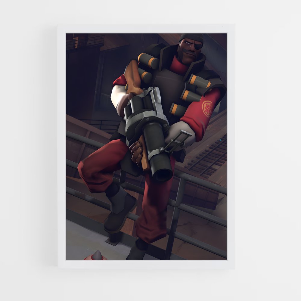ap-demoman tf2-1 cadre Blanc