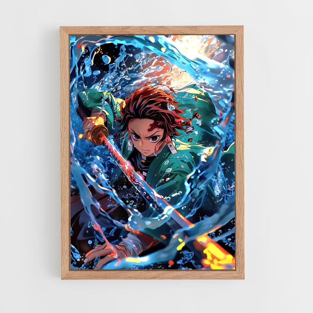 ap-demon slayer-18 cadre Bois clair