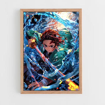 ap-demon slayer-18 cadre Bois clair