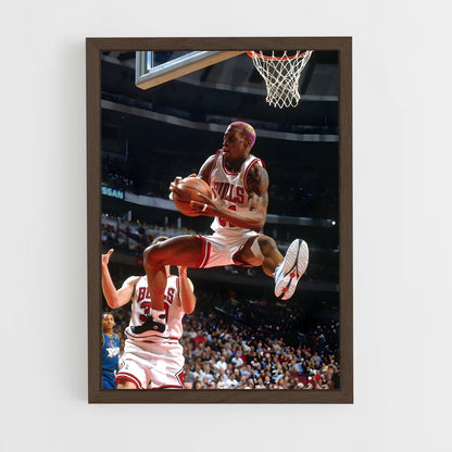 ap-dennis rodman-3 cadre Bois foncé