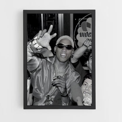 ap-dennis rodman-8 cadre Noir